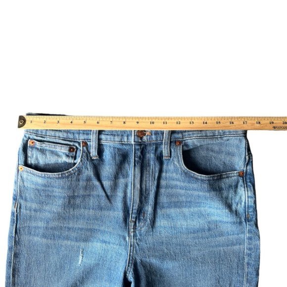 Madewell The High rise Slim Crop Boyjean Casual women’s blue jeans. size 30 - Picture 5 of 10